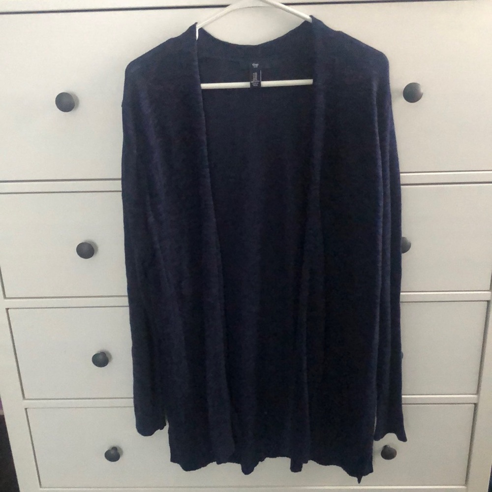 Gap size XL navy open cardigan sweater